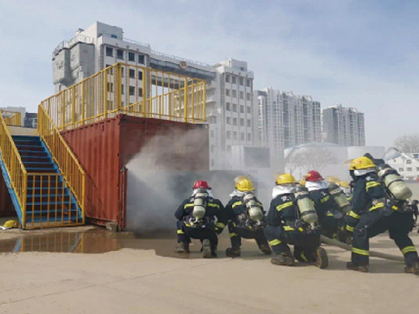 中国警察大学多功能集装箱式室内烟火训练装置